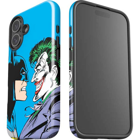 DC Comics The Joker vs Batman Vintage art iPhone 16 Impact Case